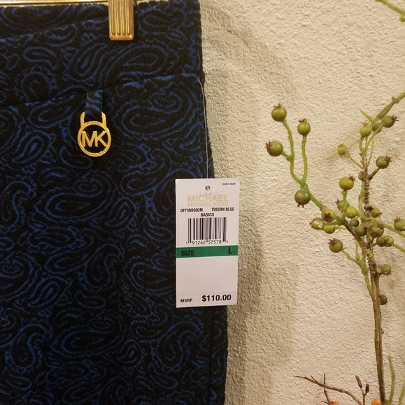 Michael Kors Blue with Black Lace design pants - Picture 4 of 7